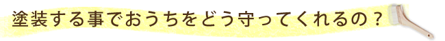 塗装する事でおうちをどう守ってくれるの?